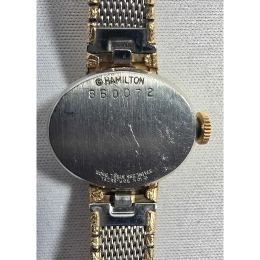 Vintage Hamilton 10K RGP Oval Case Manual Wind Ladies Watch